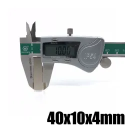 N35 - ímã de neodímio - bloco retangular forte - 40mm * 10mm * 4mm