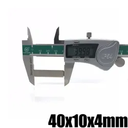 N35 - neodymmagnet - sterk rektangulær blokk - 40mm * 10mm * 4mm