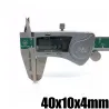 N35N35 - imán de neodimio - bloque rectangular resistente - 40 mm * 10 mm * 4 mm