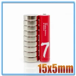 N35 - neodymium magnet - strong round disc - 15mm * 5mmN35