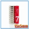N35 - aimant néodyme - disque rond puissant - 15mm * 5mm