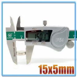N35 - neodymmagnet - stærk rund skive - 15mm * 5mm