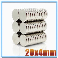 N35 - Neodym-Magnet - starke runde Scheibe - 20 mm * 4 mm