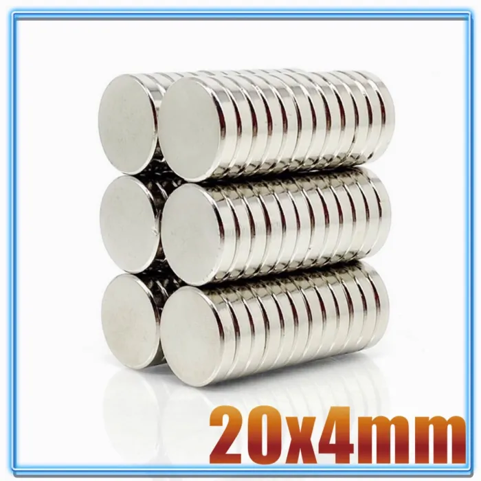 N35 - magnes neodymowy - mocny okrągły krążek - 20mm * 4mmN35