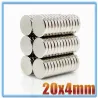 N35 - magnes neodymowy - mocny okrągły krążek - 20mm * 4mmN35
