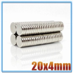 N35 - neodymium magnet - strong round disc - 20mm * 4mmN35