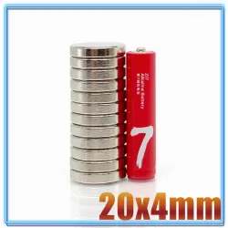 N35 - neodymmagnet - sterk rund skive - 20mm * 4mm