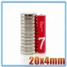 N35 - magnes neodymowy - mocny okrągły krążek - 20mm * 4mmN35