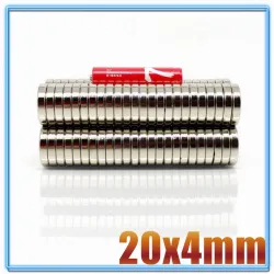 N35 - magnes neodymowy - mocny okrągły krążek - 20mm * 4mmN35