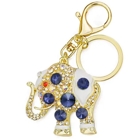 llaveroElefante de cristal - llavero