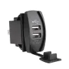Universele dubbele USB-aansluiting - 3.1V -12V/24V - oplaadpoort - LEDOpladers