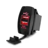 Double prise USB universelle - 3.1V -12V/24V - port de charge - LED