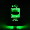 Double prise USB universelle - 3.1V -12V/24V - port de charge - LED