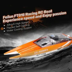 Feilun FT016 - racerbåd - vandtæt - 2,4G 4CH - højhastighed 35 km/t - RC legetøj