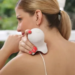 Mini professionel massager - afspænding - smertelindring - med LED - blæksprutteform