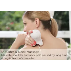 Mini professionel massager - afspænding - smertelindring - med LED - blæksprutteform