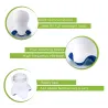 Mini professionel massager - afspænding - smertelindring - med LED - blæksprutteform