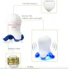 Mini professionel massager - afspænding - smertelindring - med LED - blæksprutteform