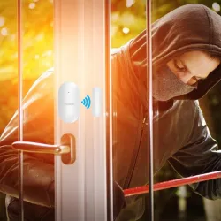 Capteur d'ouverture portes et fenêtres - alarme - interrupteur reed - sans fil - Wifi - sécurité domestique - 10 pièces