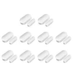 Sensore di apertura porte e finestre - allarme - reed switch - wireless - Wifi - sicurezza domestica - 10 pezzi