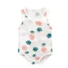 Baby ærmeløs romper - bomuldsvest - tegneserieprint