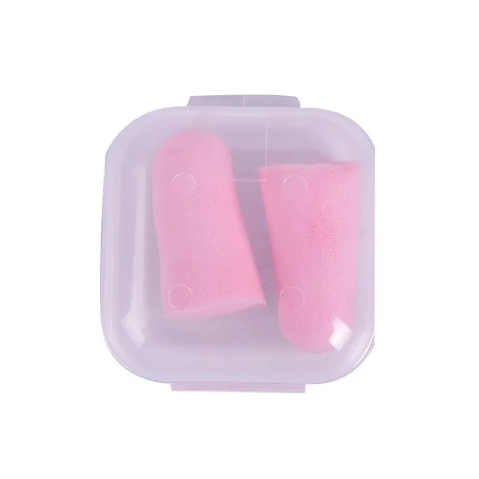 Sponge earplugs - anti-noise - sleeping - travel - with boxSleeping