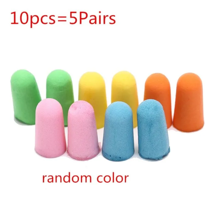 Sponge earplugs - anti-noise - sleeping - travel - with boxSleeping