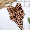 Baño y ropaBañador sexy de una pieza - con push-up - estampado leopardo