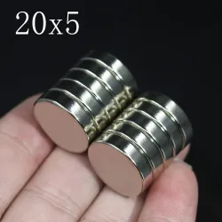 N35 - neodymmagnet - stærk rund skive - 20 mm * 5 mm