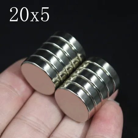 N35 - neodymmagnet - stark rund skiva - 20 mm * 5 mm