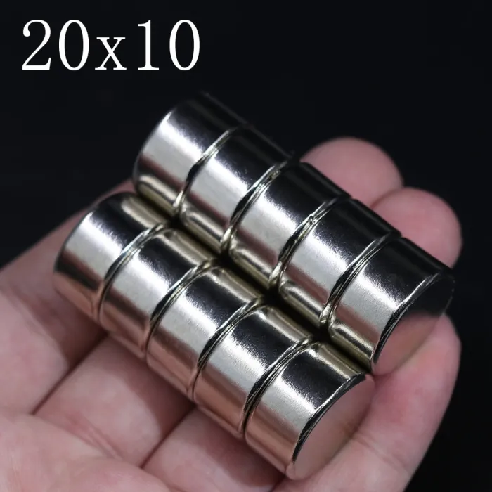 N35 - magnes neodymowy - mocny okrągły krążek - 20mm * 10mmN35