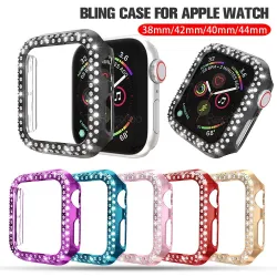 Diamantbeskyttende etui - deksel - for Apple Watch - 38mm - 40mm - 42mm - 44mm