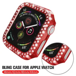 Diamantbeskyttende etui - deksel - for Apple Watch - 38mm - 40mm - 42mm - 44mm