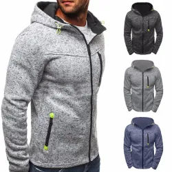 Heren hoodie met ritsHoodies & Sweaters
