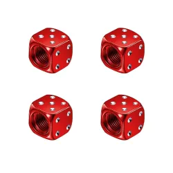 Aluminiumsdækventiler - terningformet - 4 stk