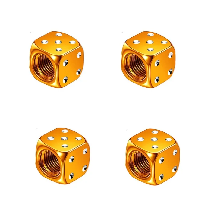 Aluminiumsdækventiler - terningformet - 4 stk