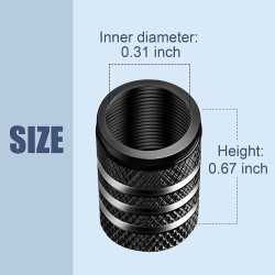 Válvulas de alumínio para pneus - design de listras - 4 peças