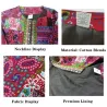 ChaquetasCárdigan suelto de moda - abrigo de verano de manga larga - estampado floral étnico