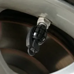 Universaldekkventilhetter - aluminium - håndgranatformet - 4 stk