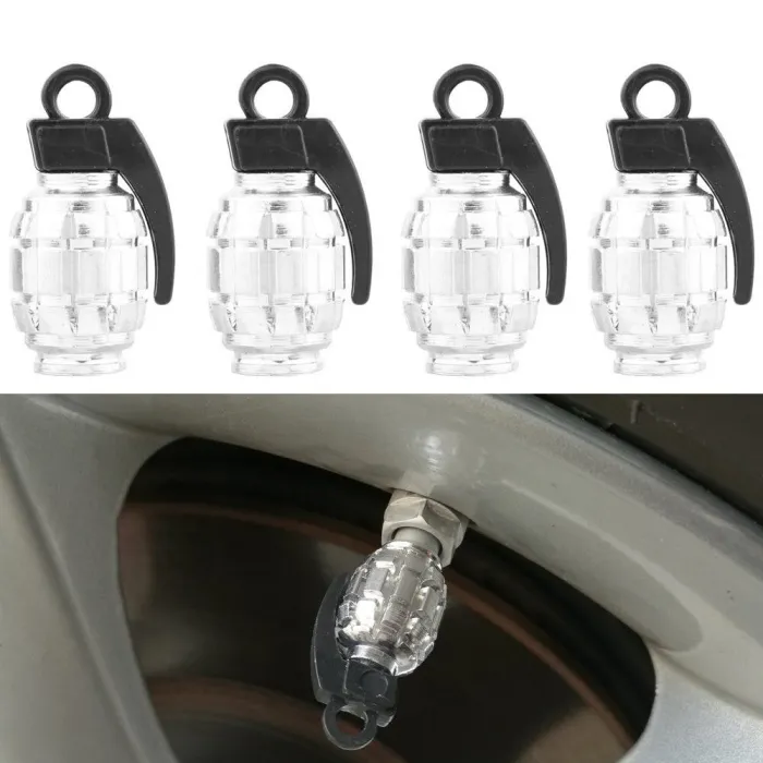 Universaldekkventilhetter - aluminium - håndgranatformet - 4 stk