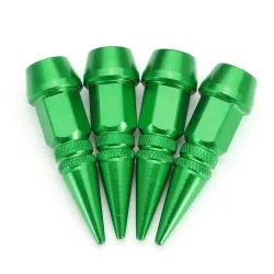 Partes de ruedaVálvulas de neumáticos universales - tapones de aluminio - espiga larga - 4 piezas