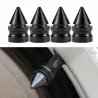Universaldäckventiler - aluminiumkapslar - kort spik - 4 st