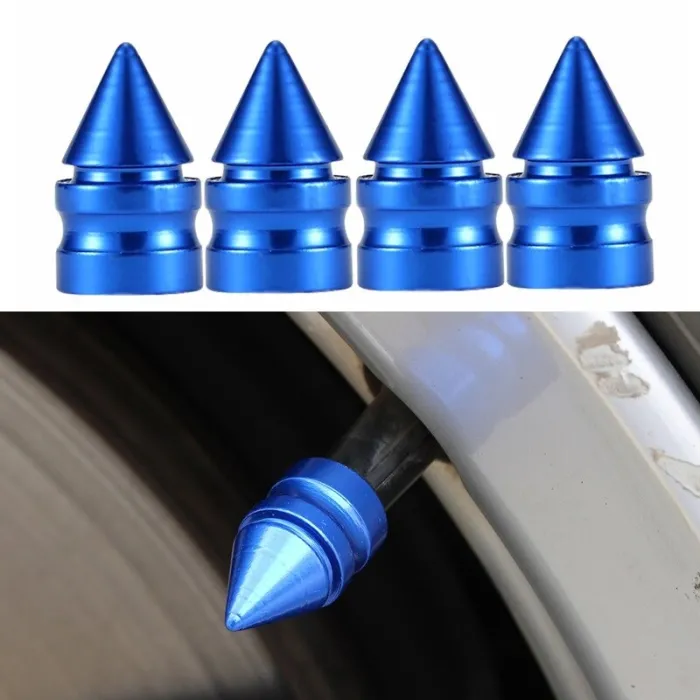 Universaldekkventiler - aluminiumskapsler - kort pigg - 4 stk