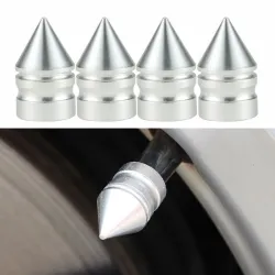 Partes de ruedaVálvulas de neumáticos universales - tapones de aluminio - espiga corta - 4 piezas