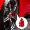 Partes de ruedaVálvulas de neumáticos universales - tapones de aluminio - espiga corta - 4 piezas