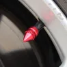Universal-Reifenventile - Aluminiumkappen - kurzer Spike - 4 Stück