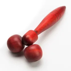 MasajeMasajeador de ojos / cara / cuerpo - rodillo de madera