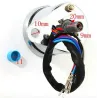 Universal motorcykel dobbelt Kilometertæller - speedometer - LED måler KM/H