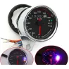 Universal motorcykel dobbelt Kilometertæller - speedometer - LED måler KM/H