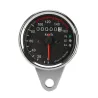 Universal motorcykel dobbelt Kilometertæller - speedometer - LED måler KM/H